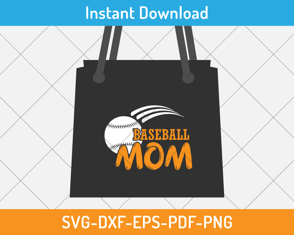 Fun Baseball Mom text SVG