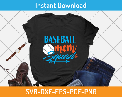 Team Baseball Mom SVG