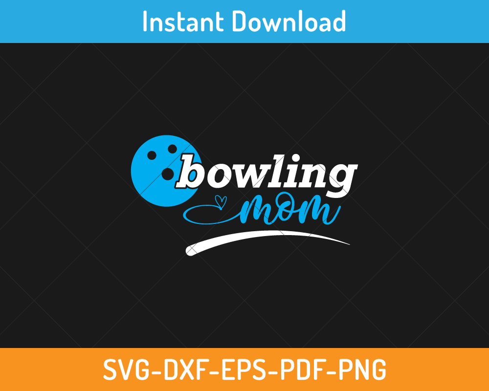 bowling mom svg