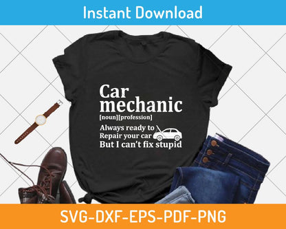 car mechanic t-shirt design svg