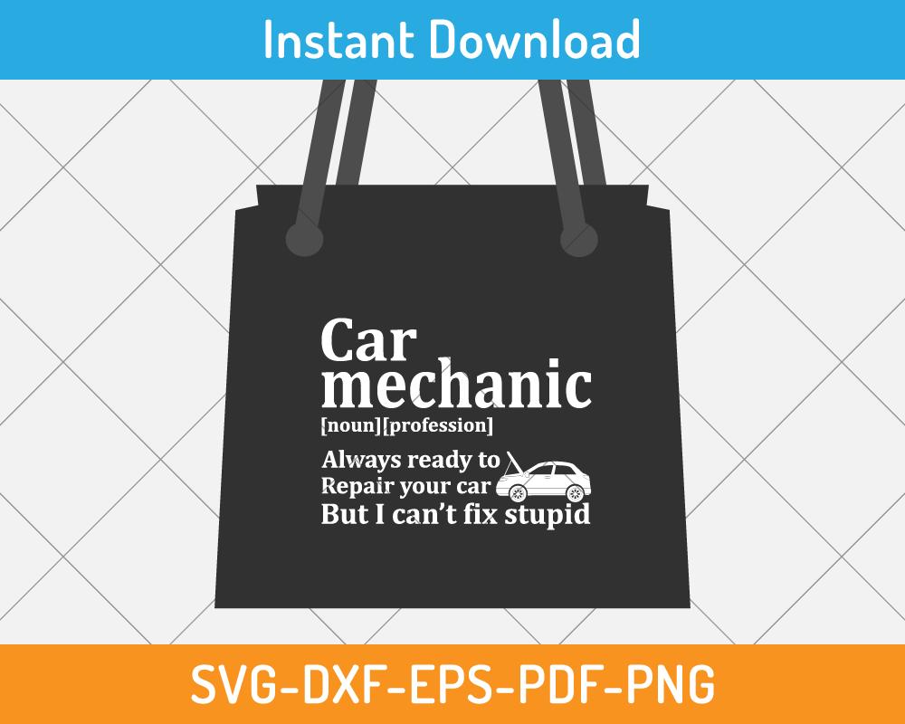 gift craft design for car mechanic svg