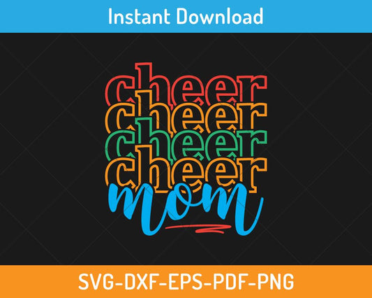 Cheer mom svg digital print-ready file