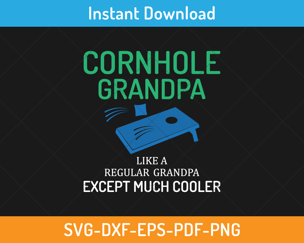 Cornhole grandpa svg