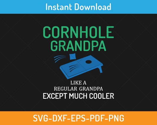 Cornhole grandpa svg