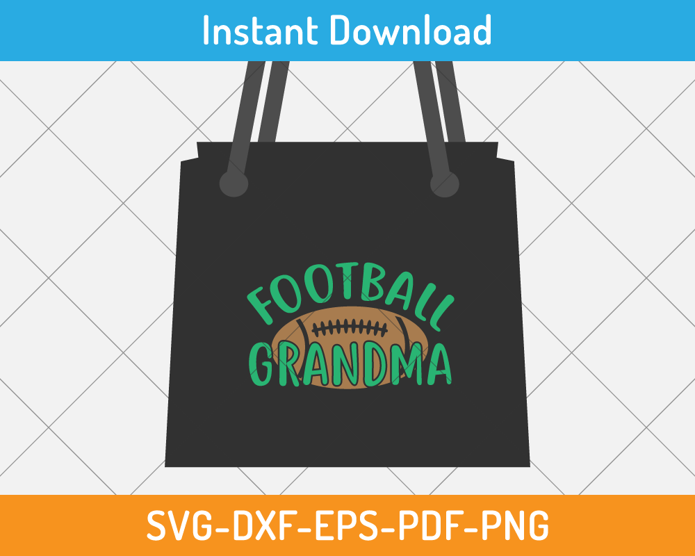 football grandma cricut file