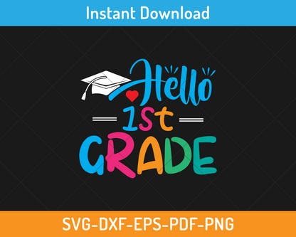 Hello 1st grade svg