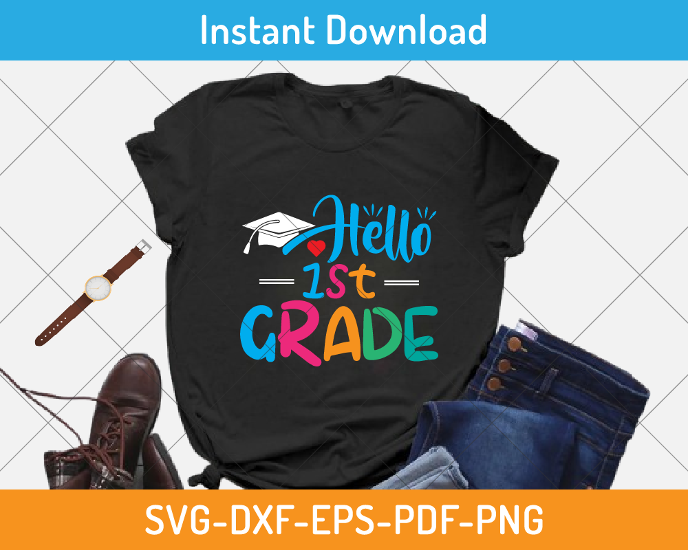 Hello 1st grade svg