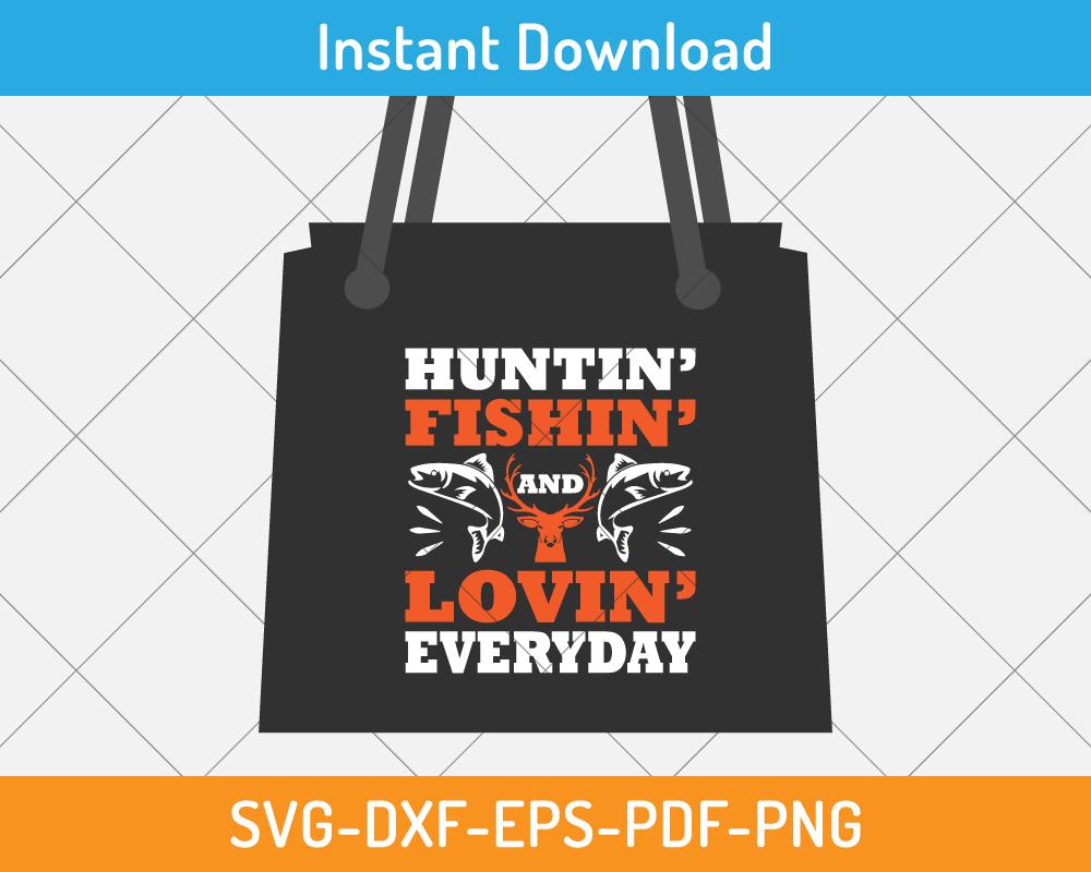 deer hunting and fishing gift design