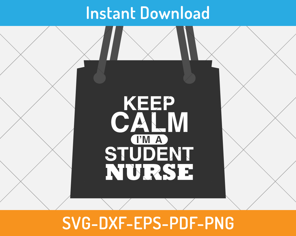 Keep calm I am a student nurse svg