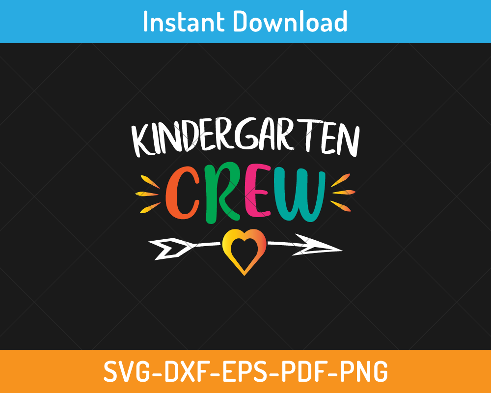 Kindergarten crew svg