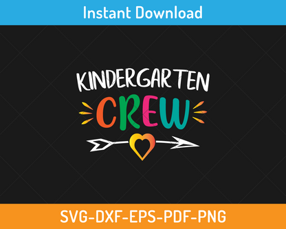 Kindergarten crew svg