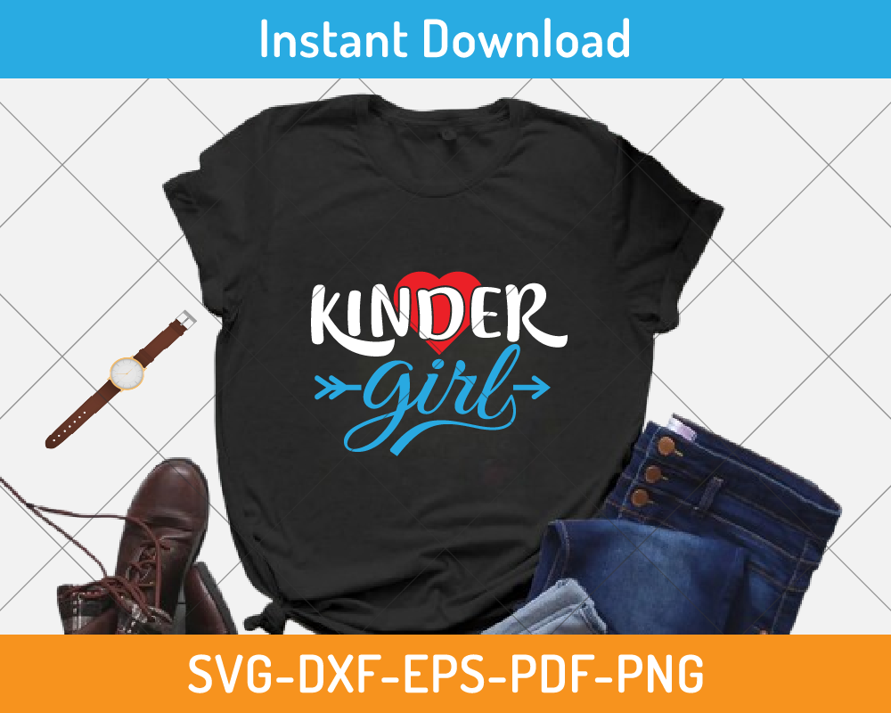 Kinder girl svg