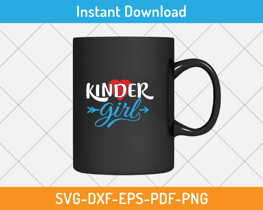 Kinder girl svg