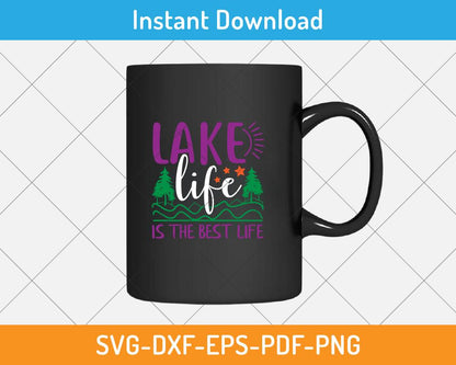 lake life quote gift design