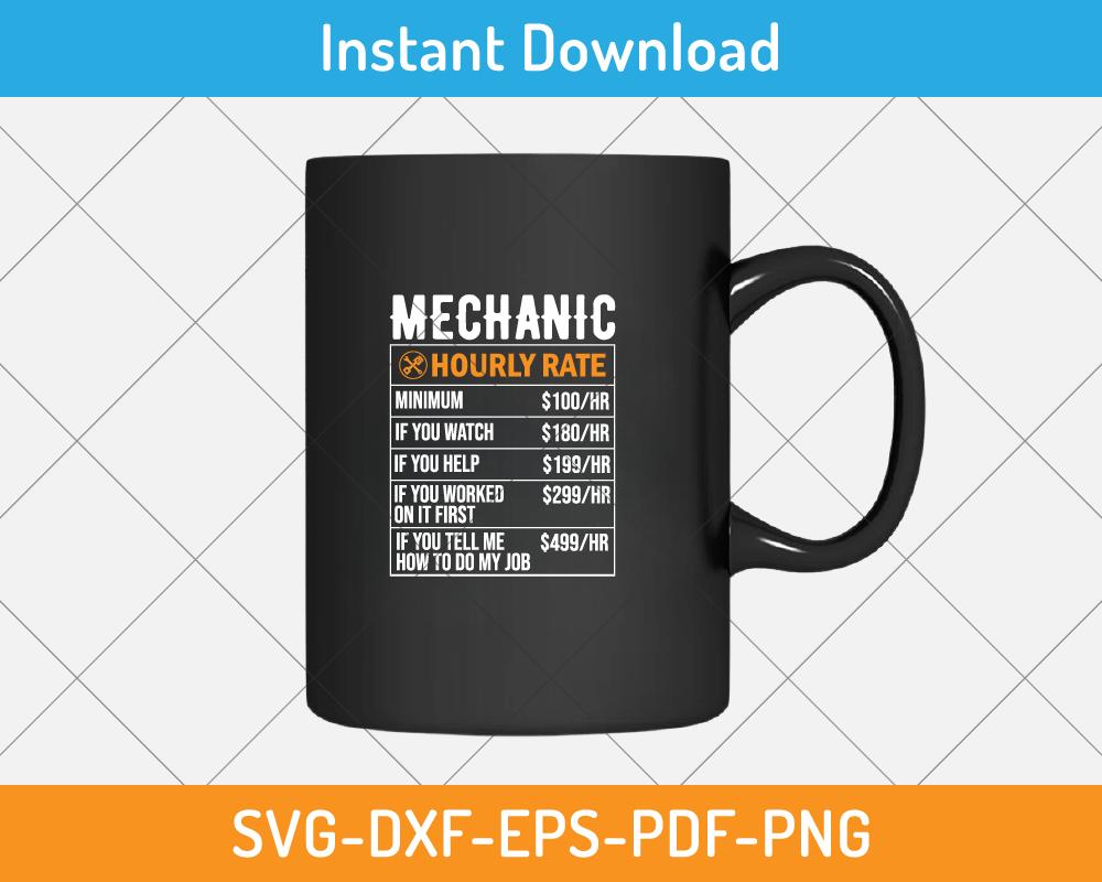 funny mechanic rate gift design png