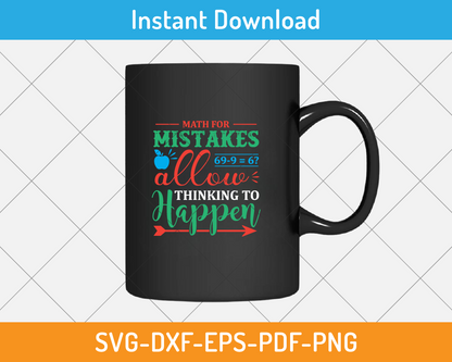 Mistakes allow thinking to happen svg