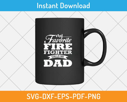 father's day gift design svg for fire fighter