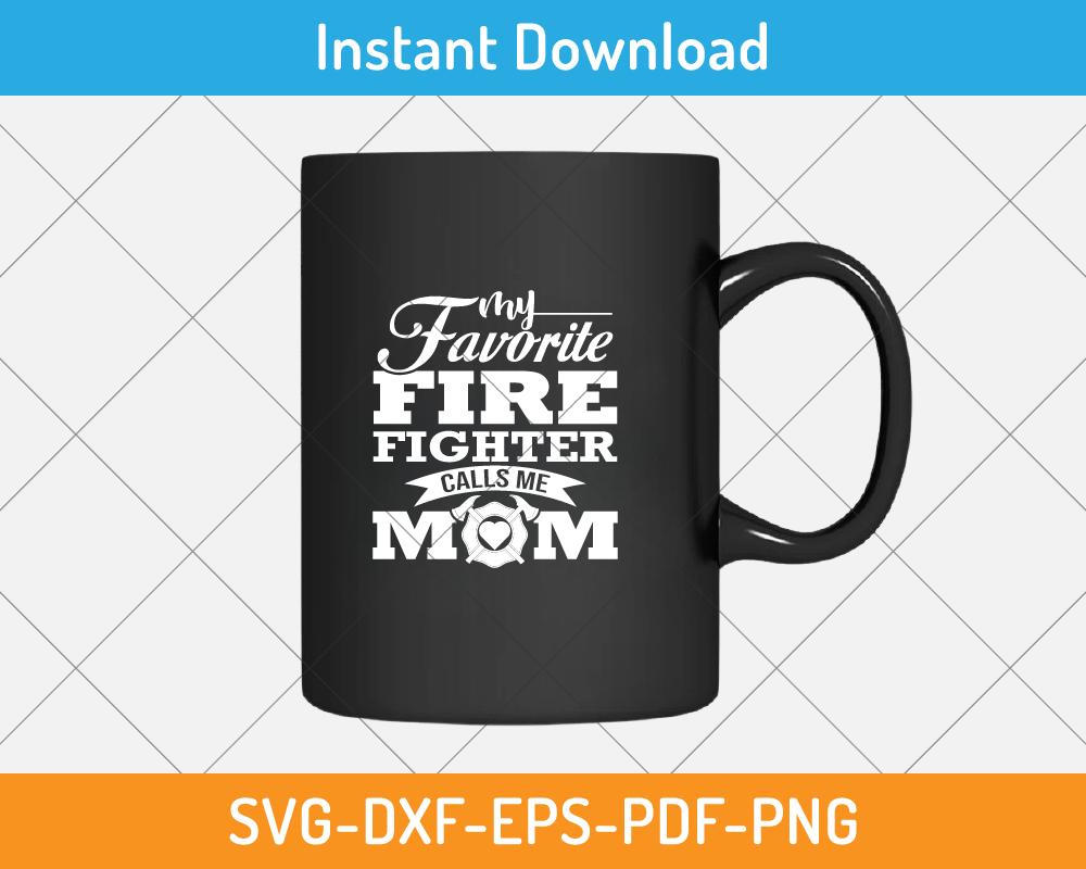 mother's day gift design for firefighter mom png