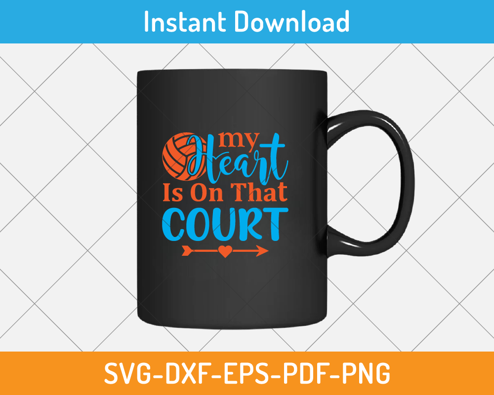 heart on the court svg