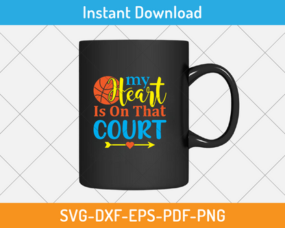 heart on the court svg