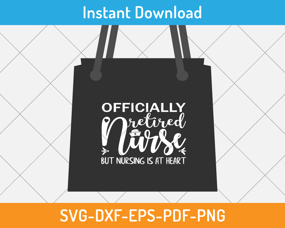 Officially Retired Nurse svg