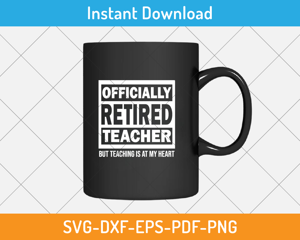 Officially retired teacher svg