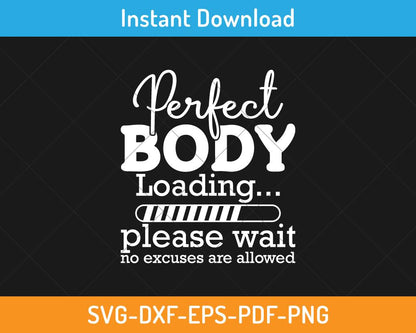 Perfect body loading please wait svg