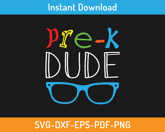 Pre-k dude svg