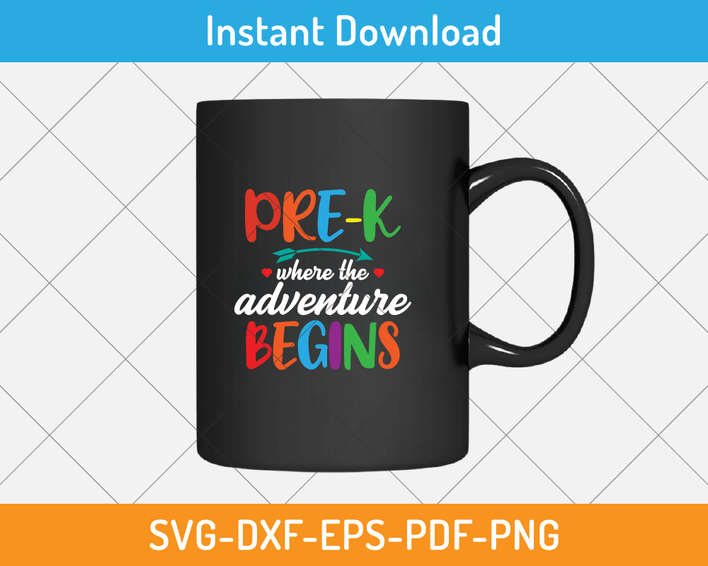 Pre-k where the adventure svg