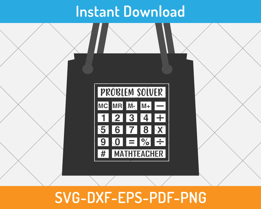 Problem solver math teacher svg