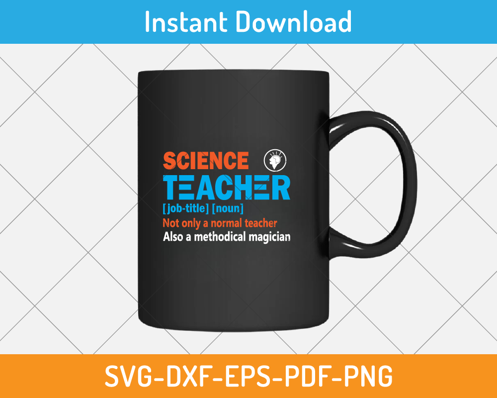 Science teacher not only a normal teacher svg