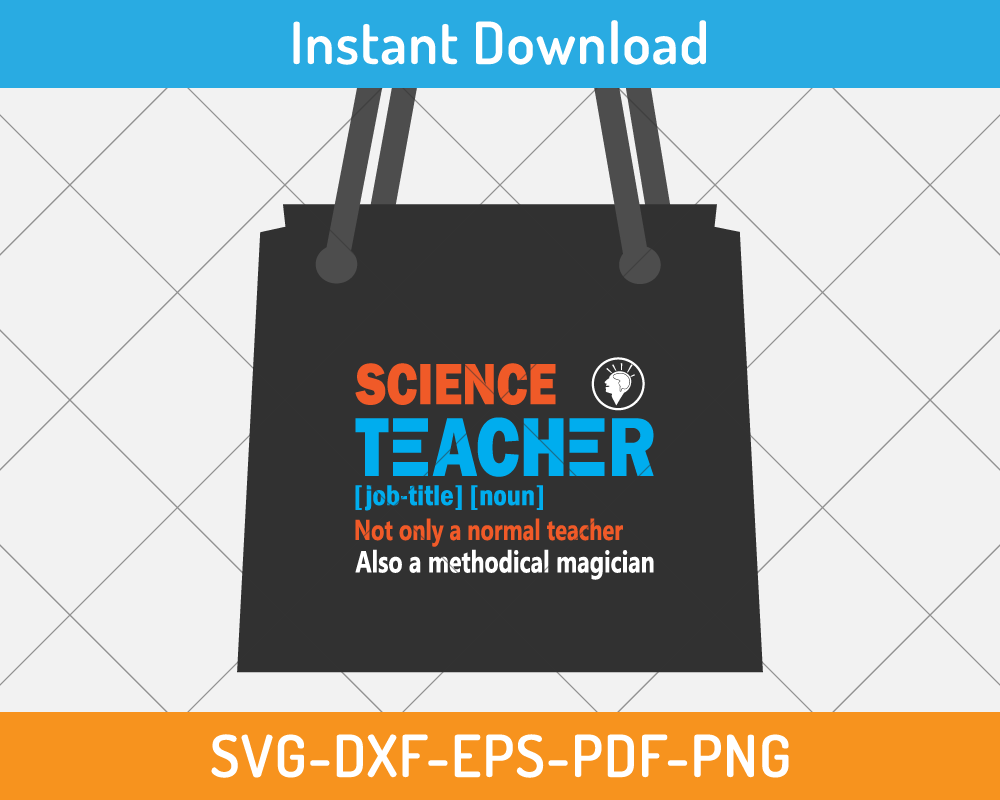 Science teacher not only a normal teacher svg