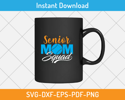 Unique Senior Baseball Mom Squad graphic SVG