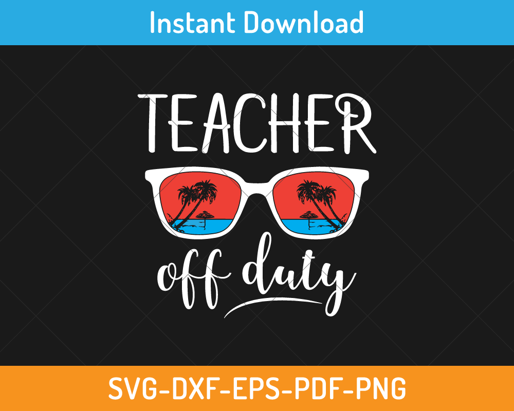 Teacher off duty svg