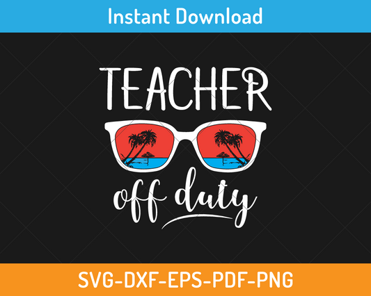 Teacher off duty svg