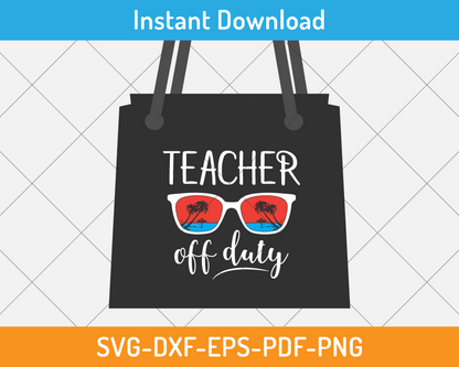 Teacher off duty svg