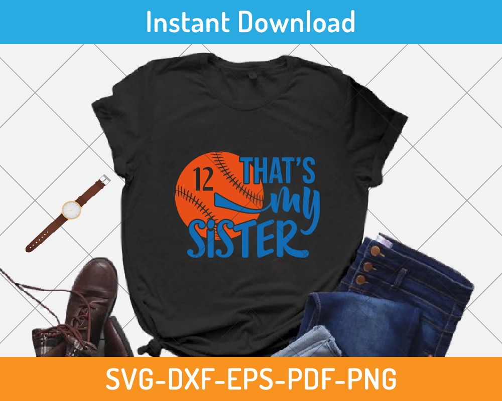 Sister Baseball graphic design SVG