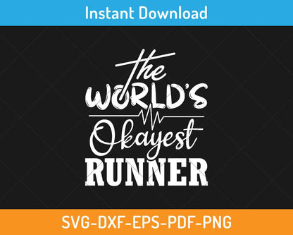 The world's okayest runner svg