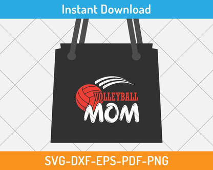 volleyball sports mom logo