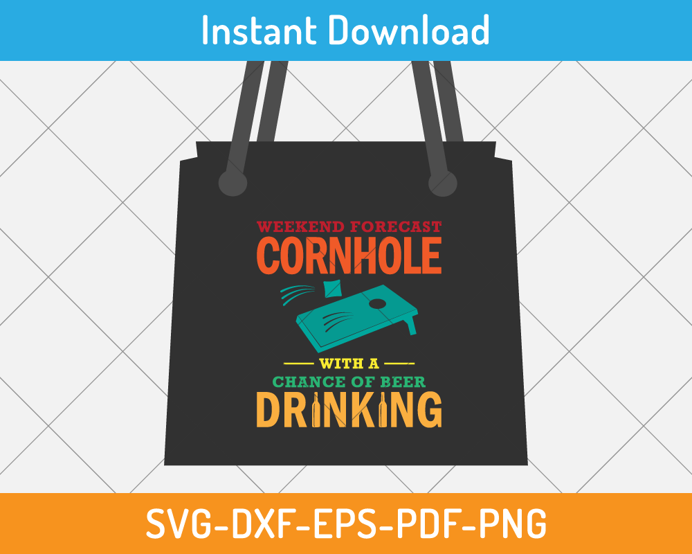 Cornhole tournament design with playful text