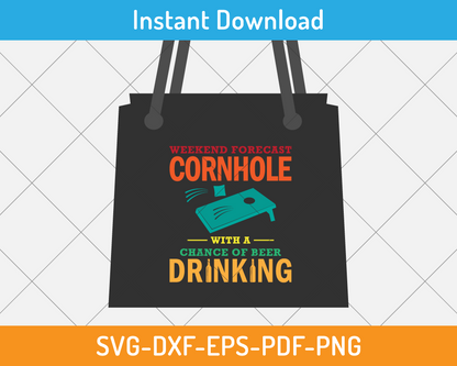 Cornhole tournament design with playful text