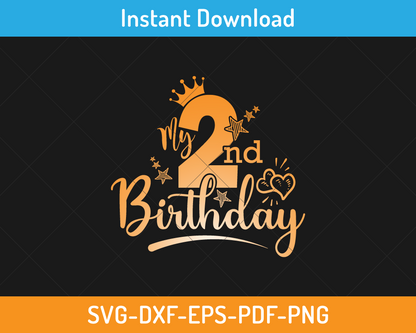 My 2nd birthday svg