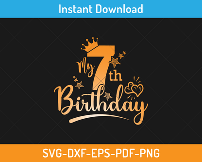 My 7th birthday svg