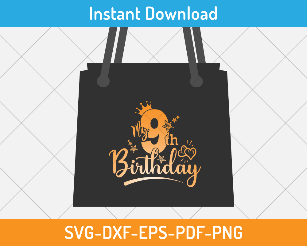 8th birthday svg