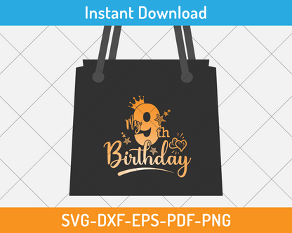 8th birthday svg